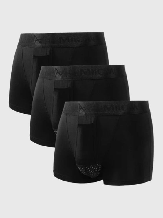 Men's Comfortable Cotton Boxer Shorts - 3-Pack