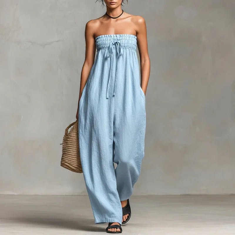 Zafira | Women's Off Shoulder Jumpsuit-Omni Prime Goods