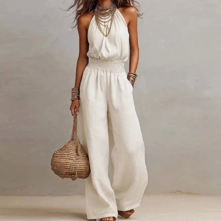Zanira | Women's Flowing Wide Leg Jumpsuit-Omni Prime Goods