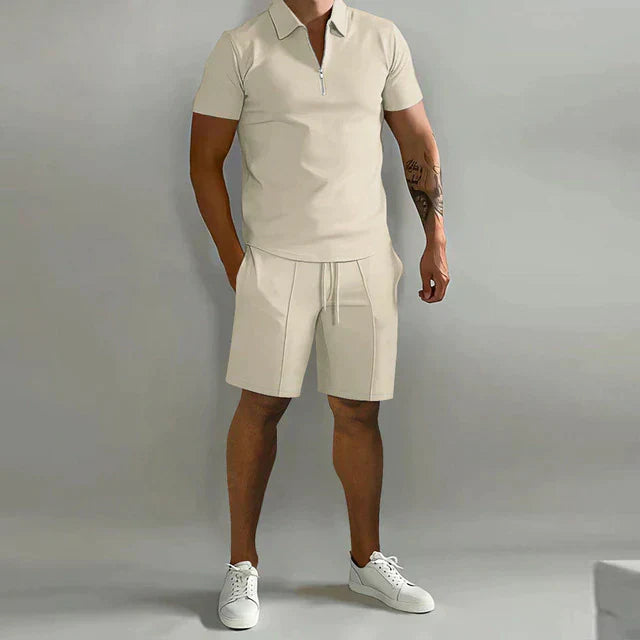 James | Men's Elegant Polo and Shorts Summer Set