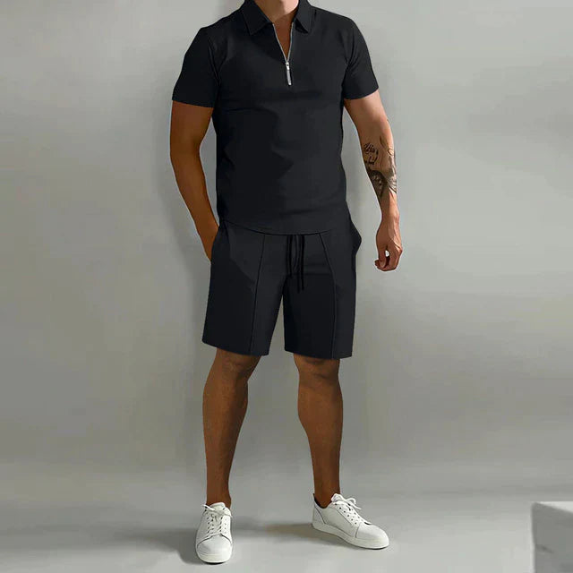James | Men's Elegant Polo and Shorts Summer Set