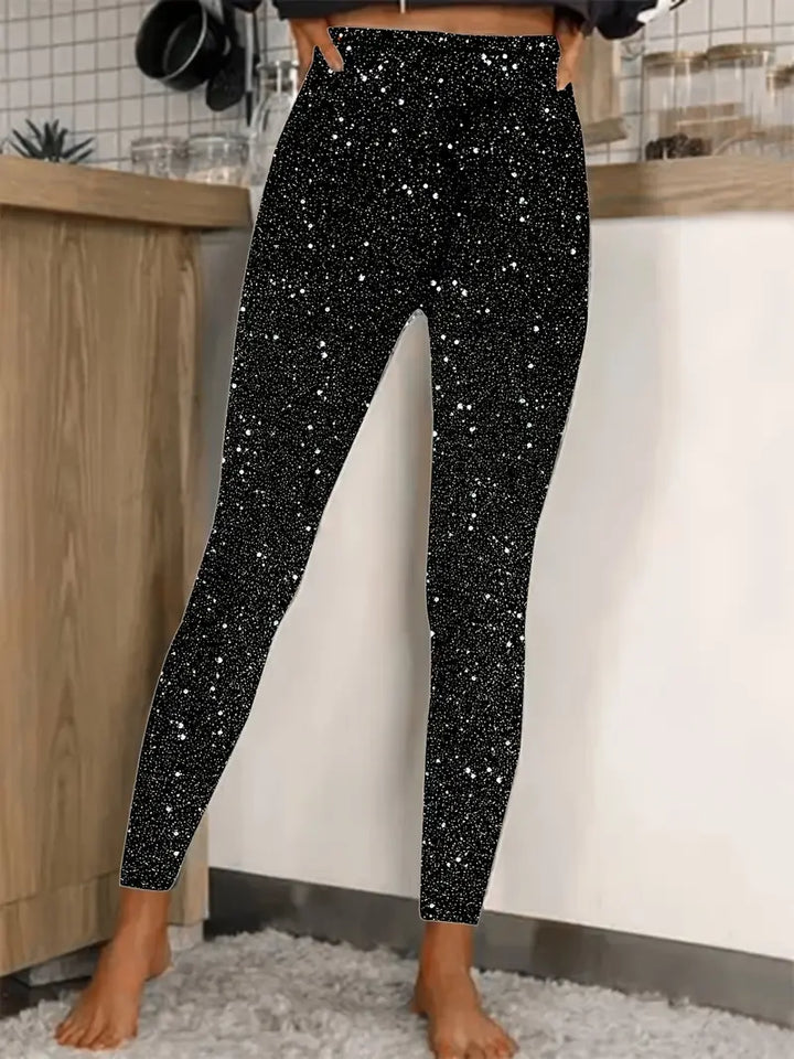 Women's Sequin Trousers | Slim Fit Long Style