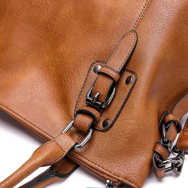 Sarah | Women's Vegan Leather Structured Shoulder Bag