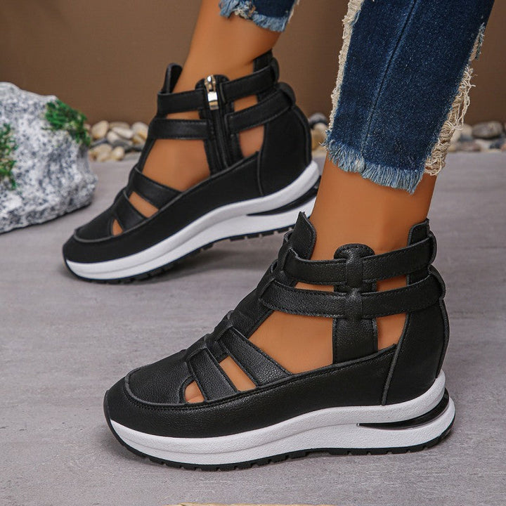 Light Wedge Sandals | Women's Comfortable Side Zipper Footwear