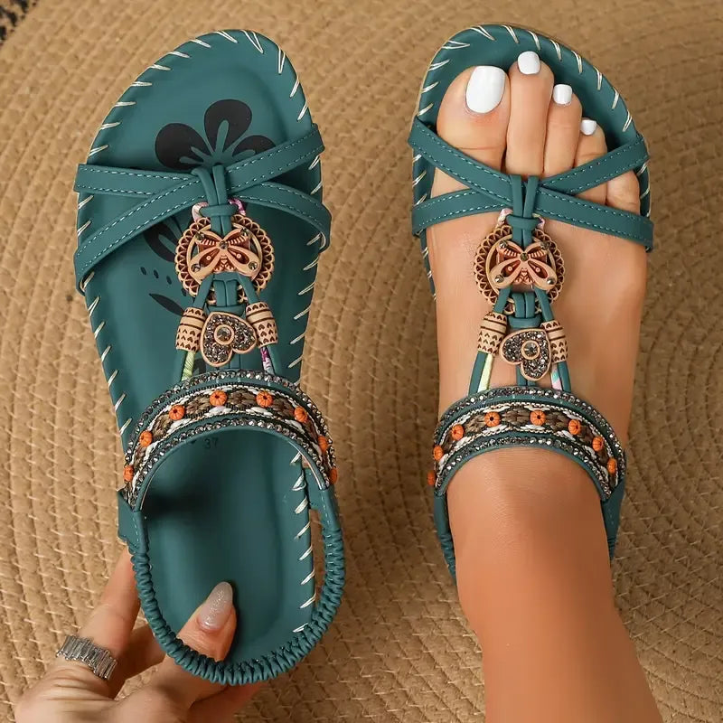 Elegant Orthopedic Flower Sandals for Women