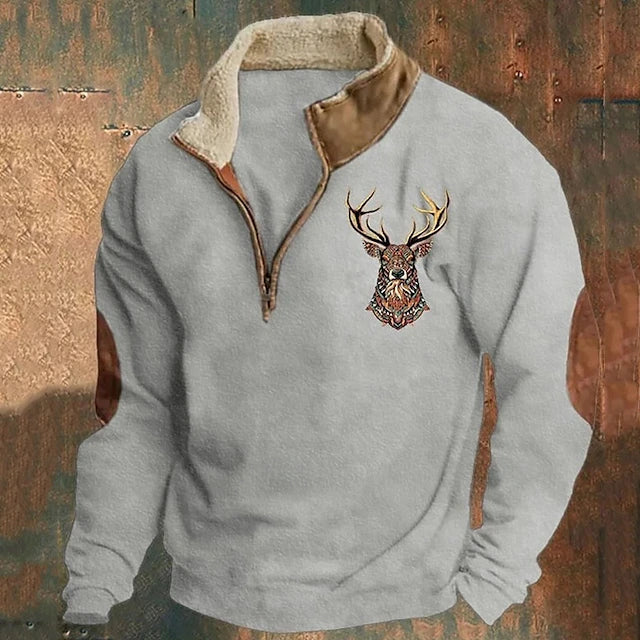 Men's Quarter-Zip Pullover Sweater