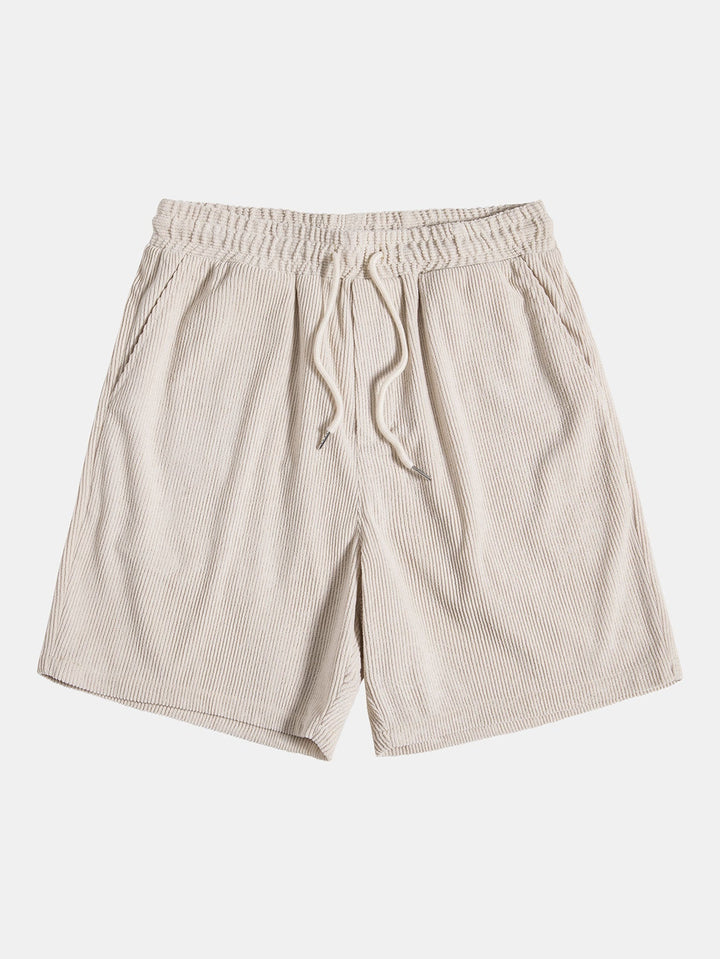 Aiden | Men's Short Sleeve Button-Down Shirt and Drawstring Shorts Set