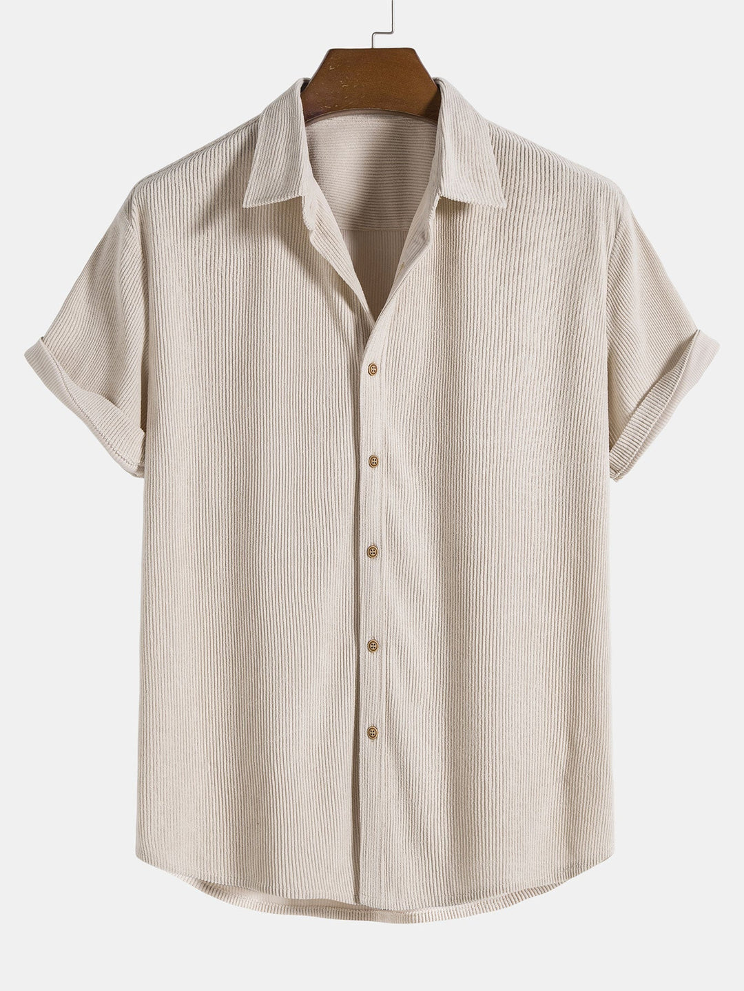 Aiden | Men's Short Sleeve Button-Down Shirt and Drawstring Shorts Set