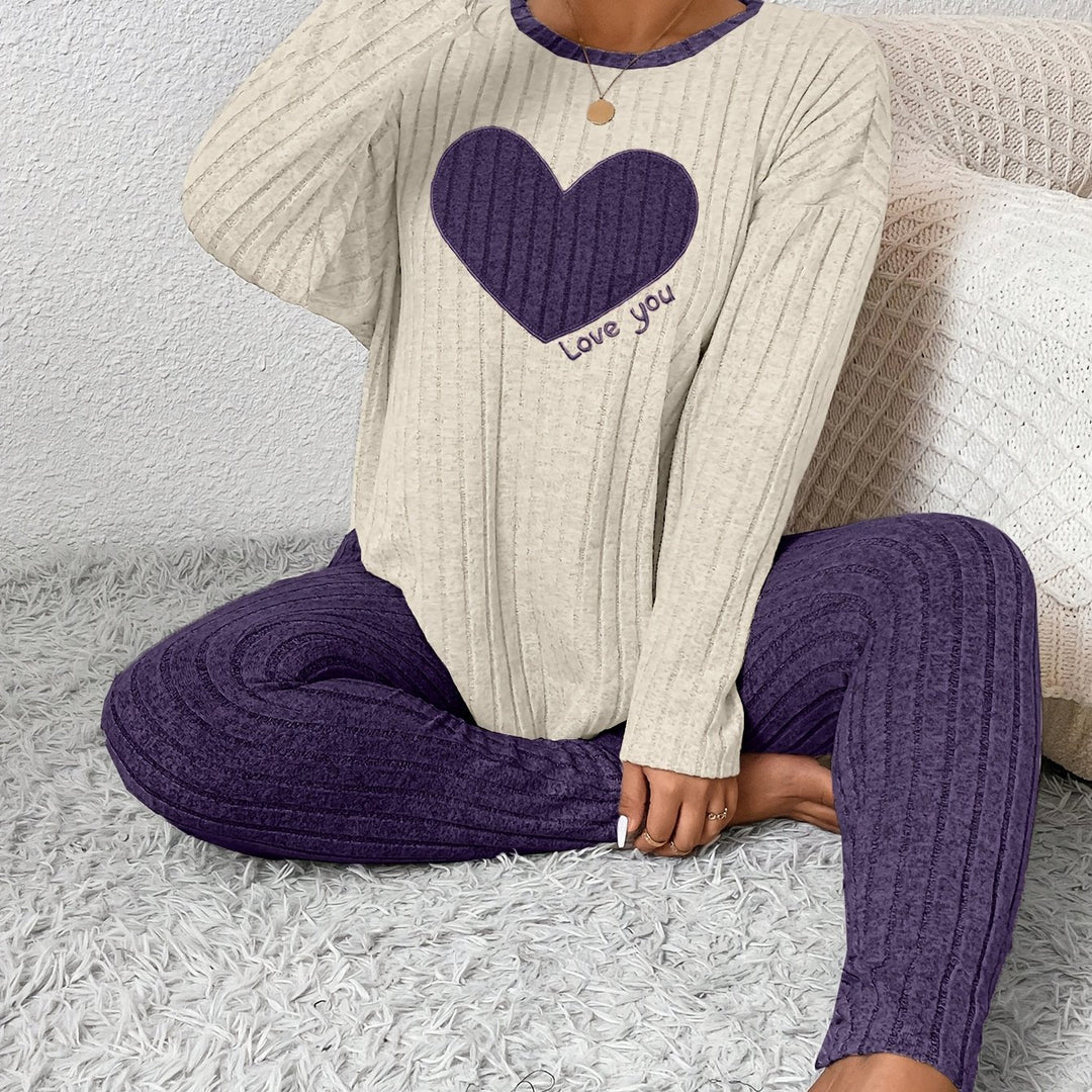 Alana | Women's Long Sleeve Ribbed Two-Piece Outfit