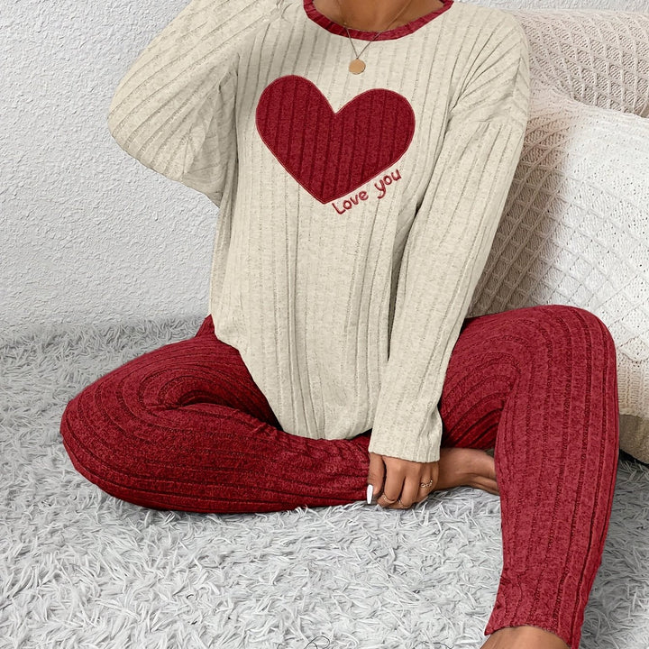 Alana | Women's Long Sleeve Ribbed Two-Piece Outfit