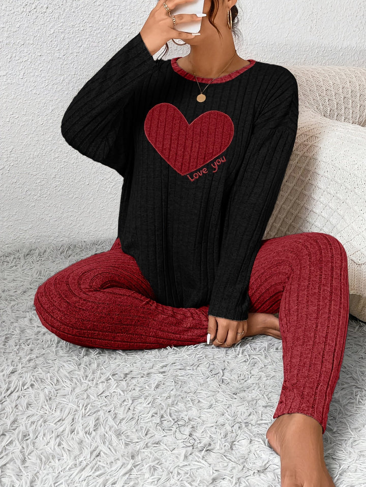Alana | Women's Long Sleeve Ribbed Two-Piece Outfit