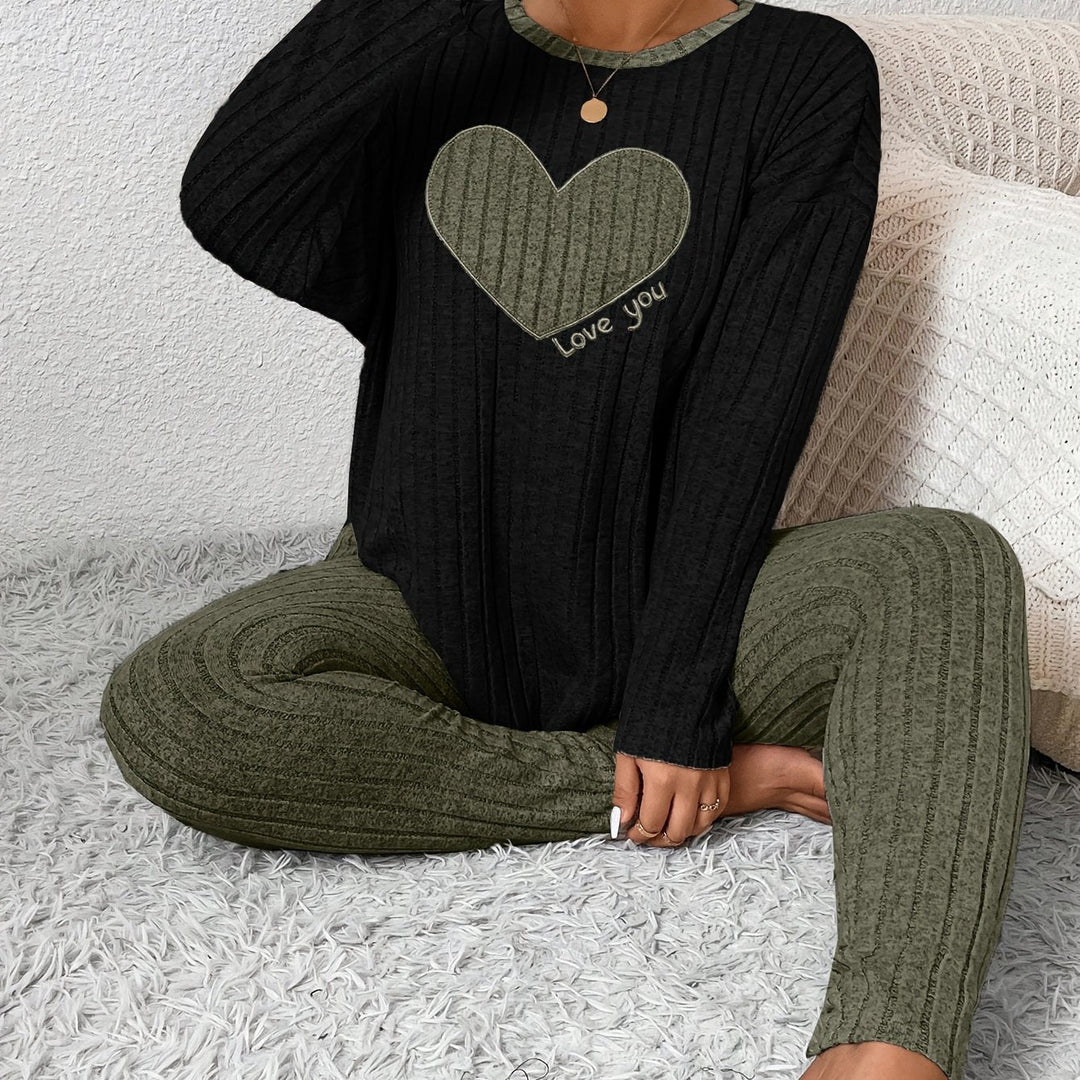 Alana | Women's Long Sleeve Ribbed Two-Piece Outfit