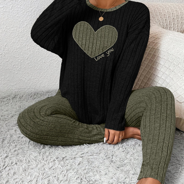 Alana | Women's Long Sleeve Ribbed Two-Piece Outfit