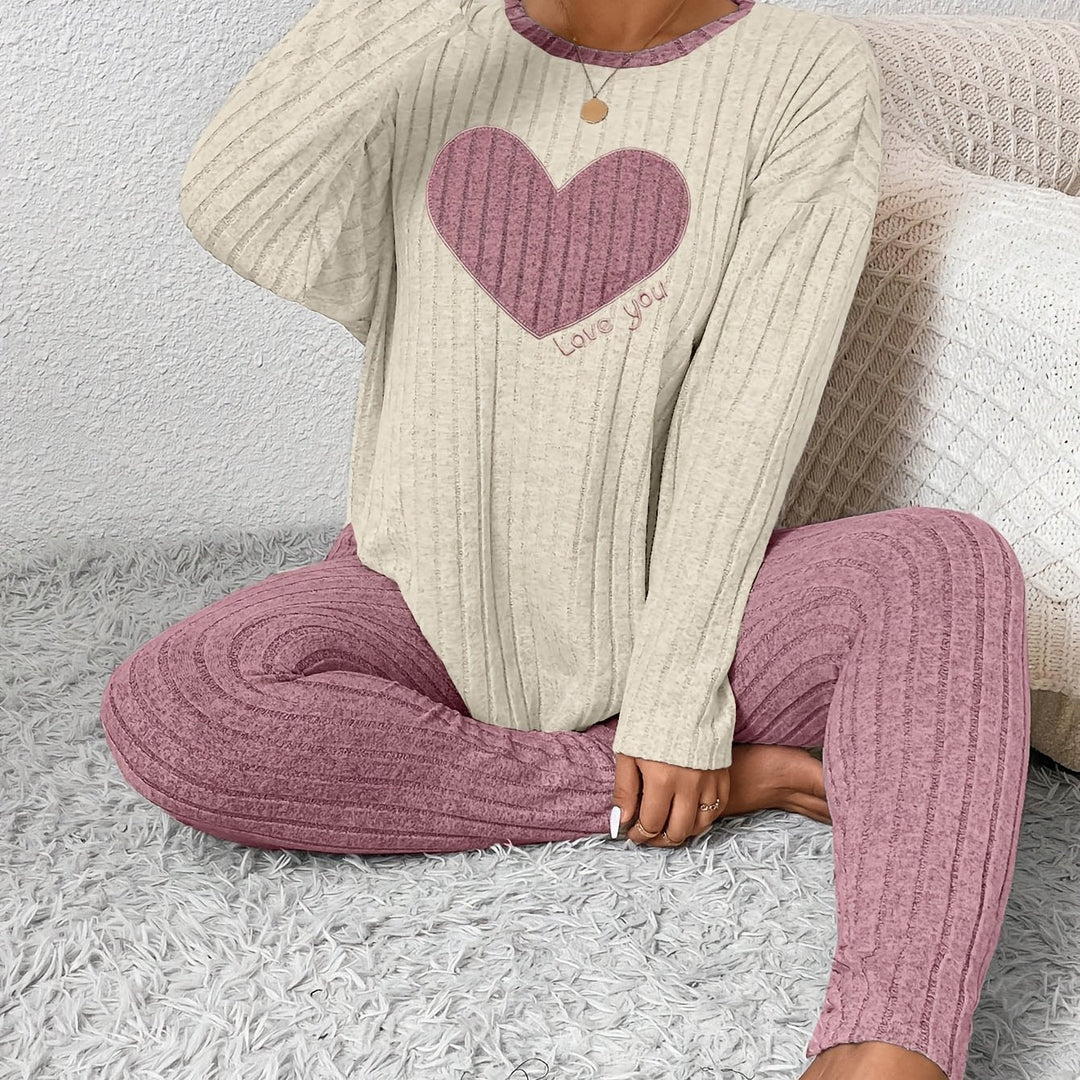 Alana | Women's Long Sleeve Ribbed Two-Piece Outfit