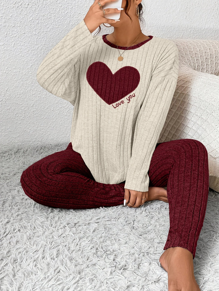 Alana | Women's Long Sleeve Ribbed Two-Piece Outfit