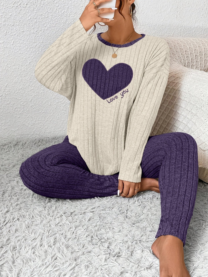Alana | Women's Long Sleeve Ribbed Two-Piece Outfit