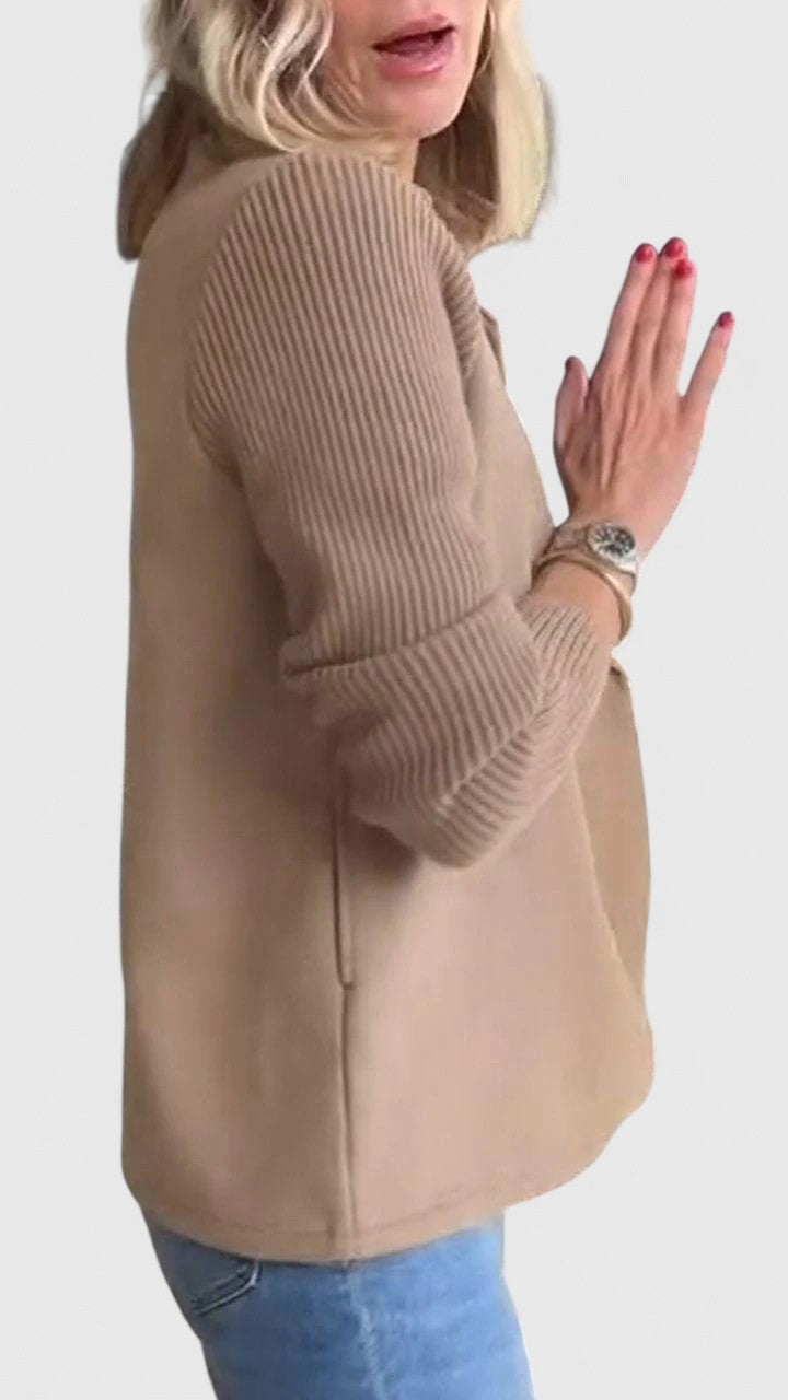 Women's Double-Breasted Contrast Blazer