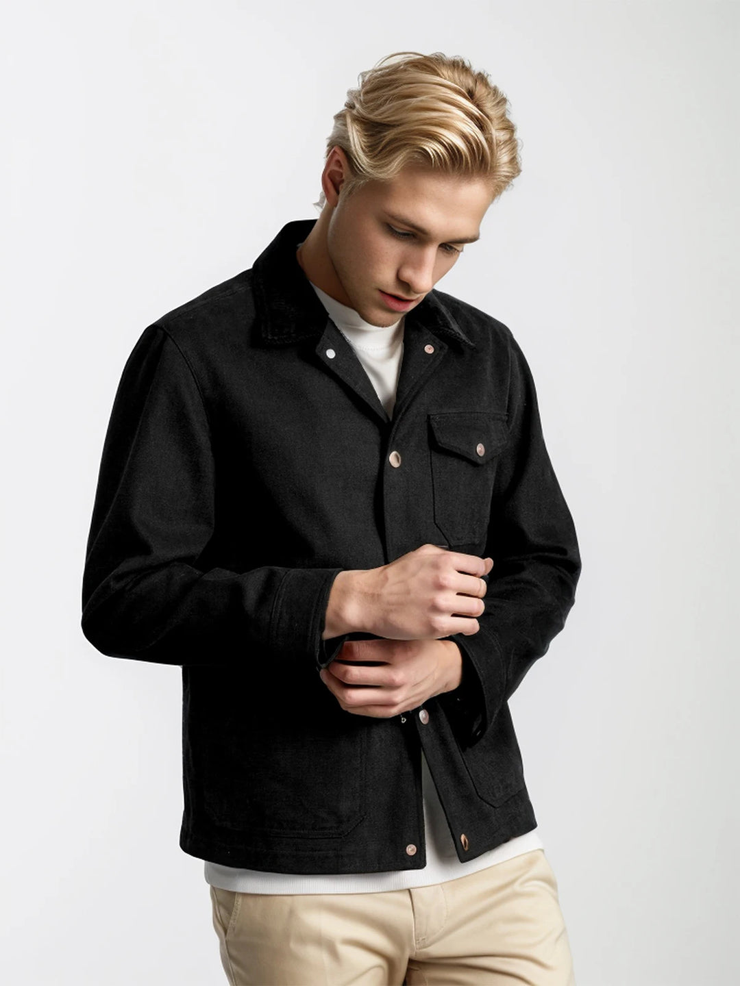 Men's Classic Button-Down Jacket