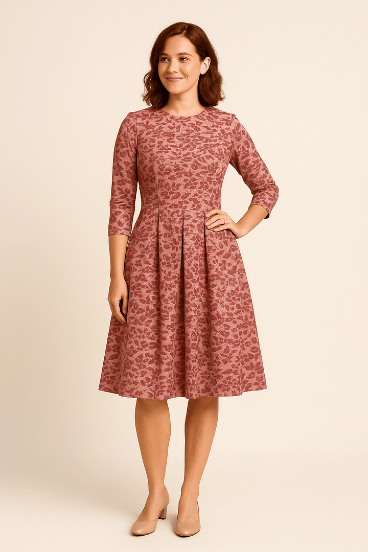 Havienne | Women's Floral A-Line Knee-Length Dress