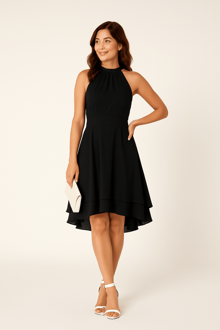 Zyelina | Women's Sleeveless Halter Neck Dress