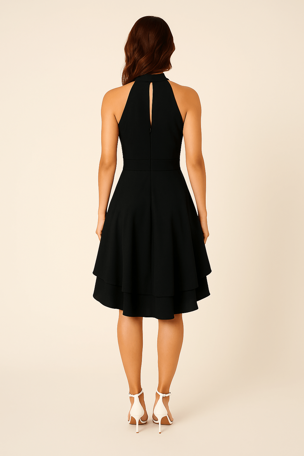 Zyelina | Women's Sleeveless Halter Neck Dress