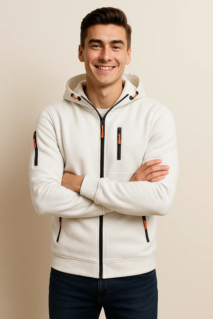 Men's Multi-Pocket Zip Hoodie