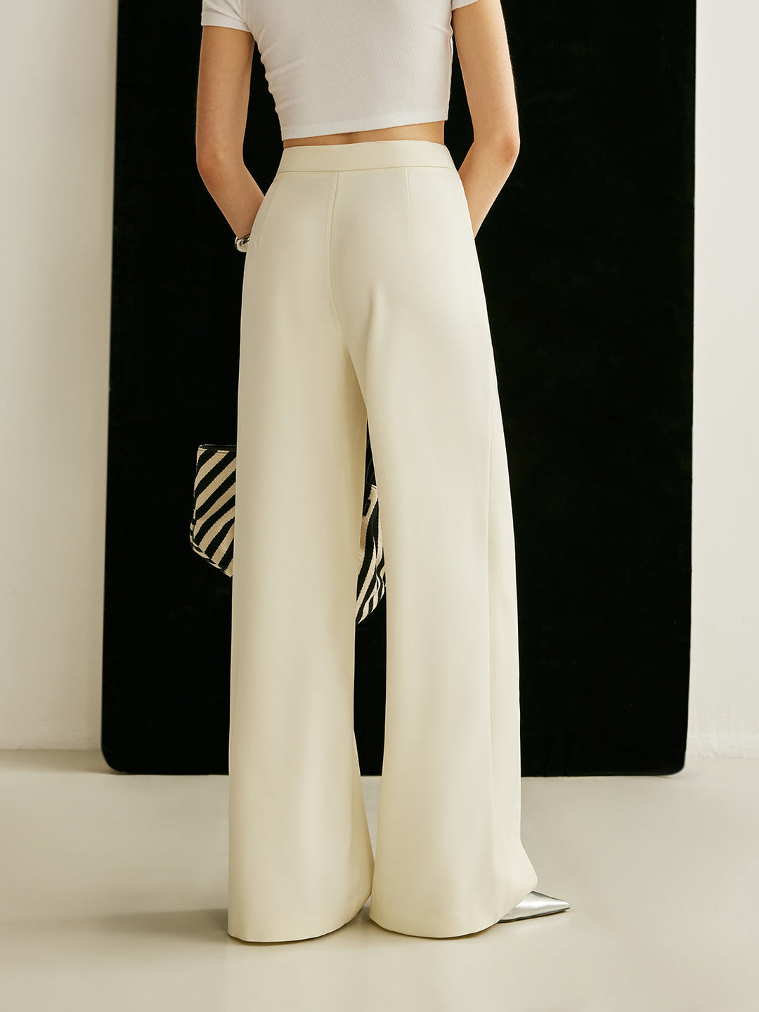 Women's Asymmetrical Cross Wrap High-Waist Skirt