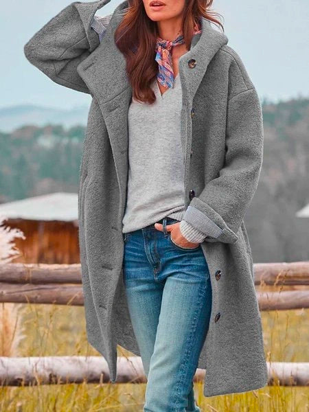 Women's Long Sleeve Casual Fleece Plush Jacket
