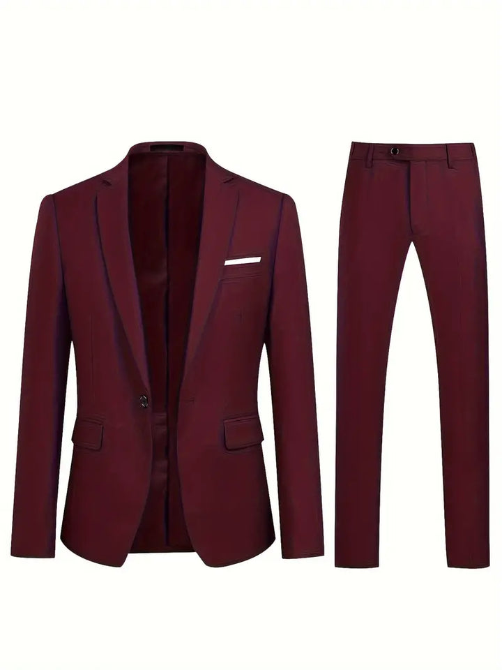 John | Men's Two-Piece Suit: Classic Blazer and Pants Set