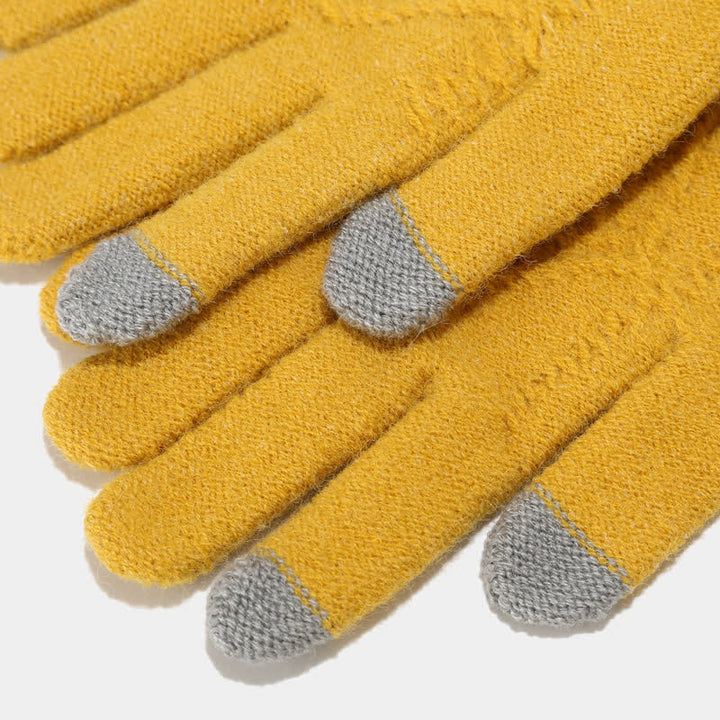 Women's Knitting Set with Hat, Scarf, and Mittens