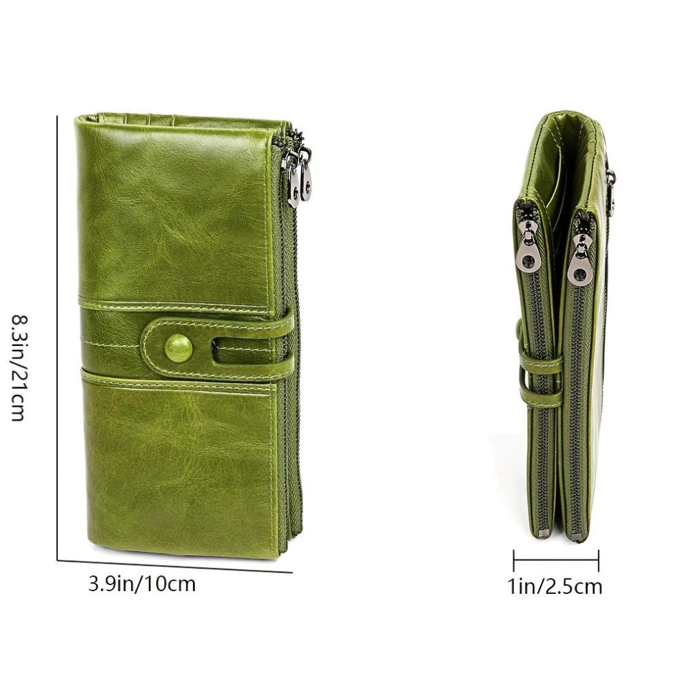 Maria | Women's Leather Long Clutch Wallet