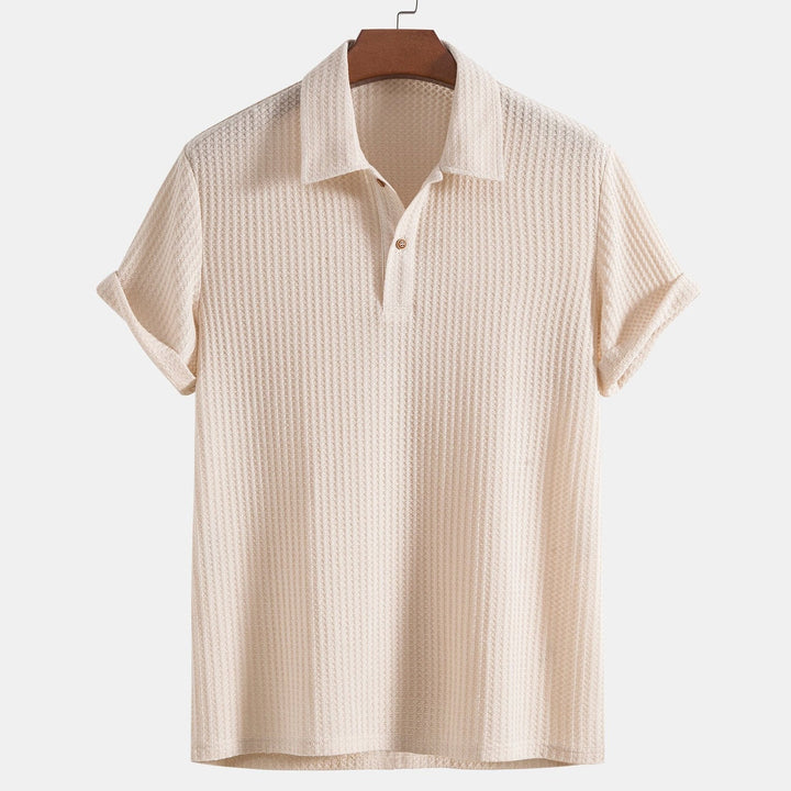 Liam | Men's Short-Sleeved Polo Shirt with Buttons