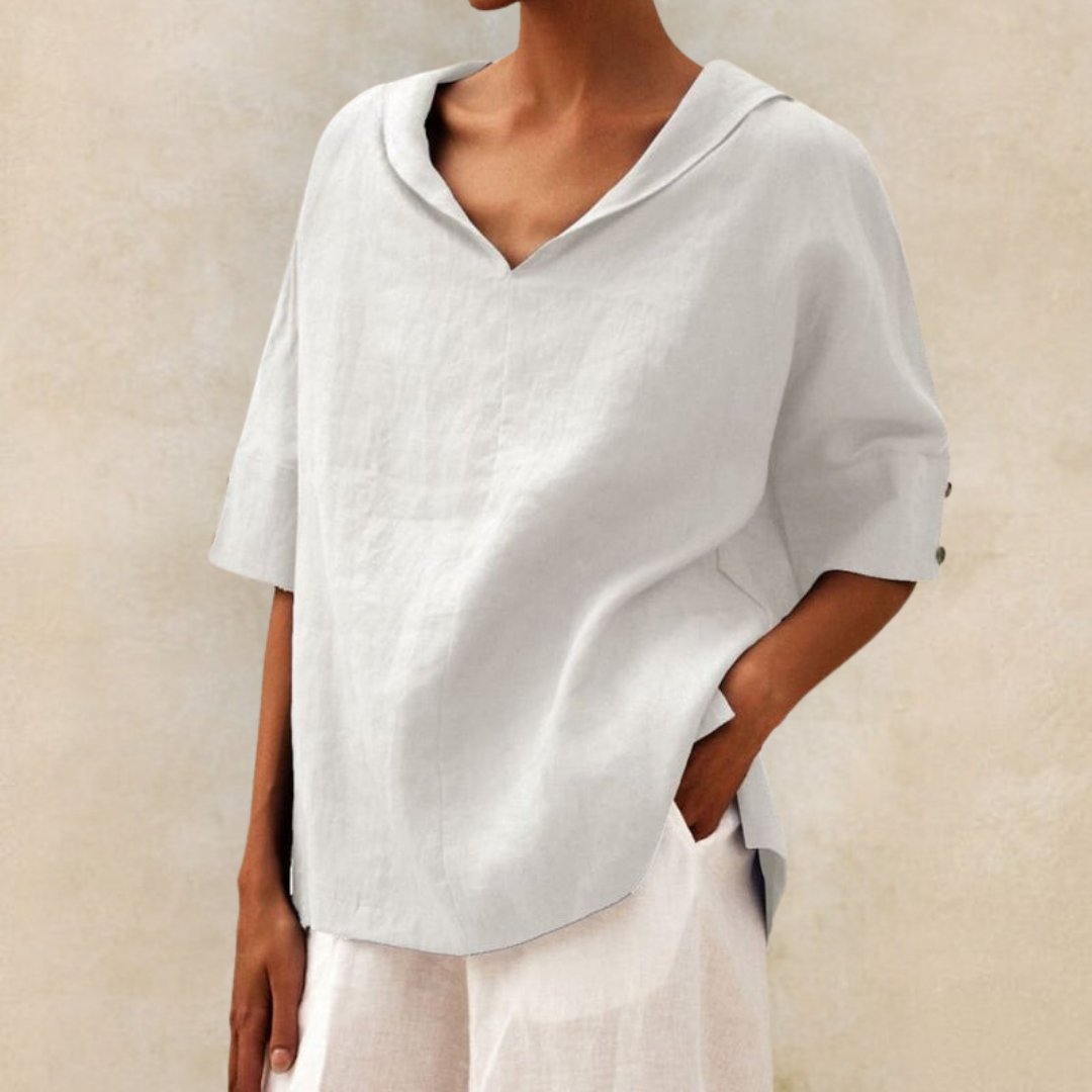 Bella | Women's Relaxed Fit V-Neck Blouse