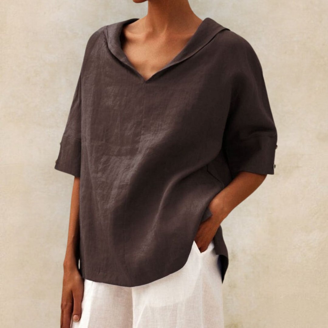 Bella | Women's Relaxed Fit V-Neck Blouse