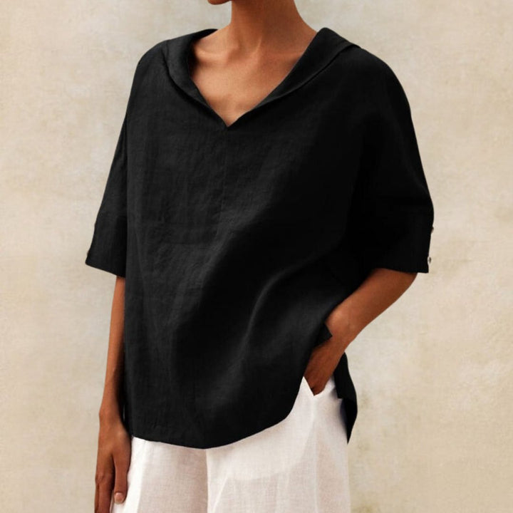 Bella | Women's Relaxed Fit V-Neck Blouse