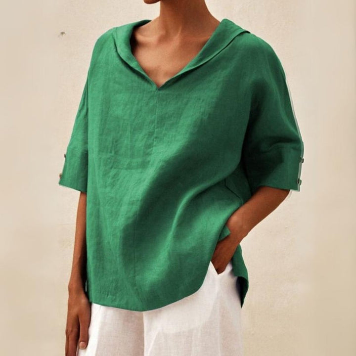 Bella | Women's Relaxed Fit V-Neck Blouse