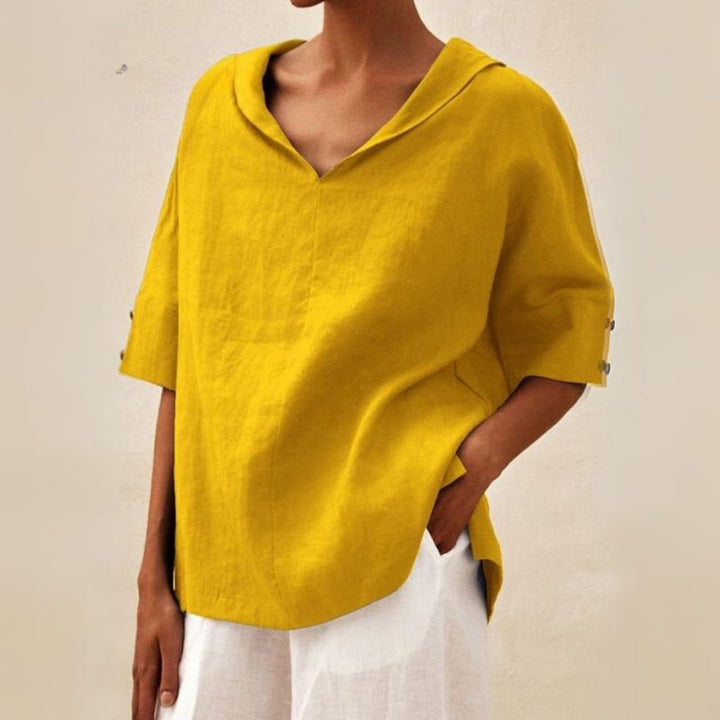 Bella | Women's Relaxed Fit V-Neck Blouse