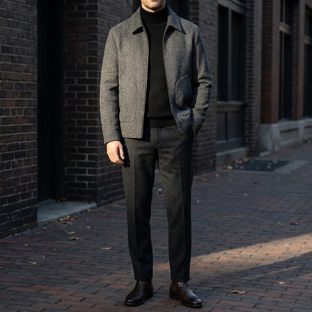 Men's Knit Wool Jacket