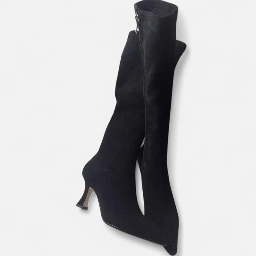 Women’s Slim-Fit Over-the-Knee Heeled Boots