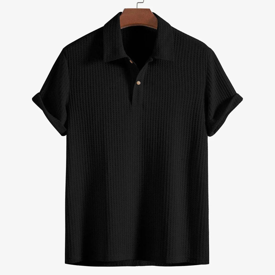 Liam | Men's Short-Sleeved Polo Shirt with Buttons