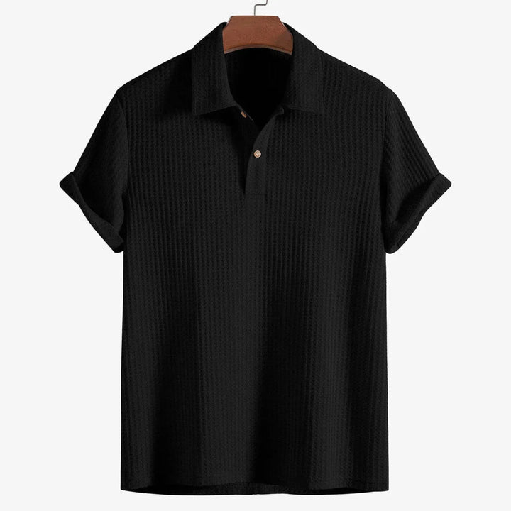 Liam | Men's Short-Sleeved Polo Shirt with Buttons