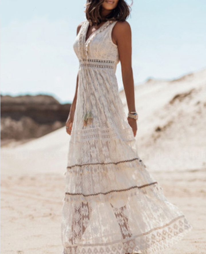 Women's Boho Lace Summer Sundress