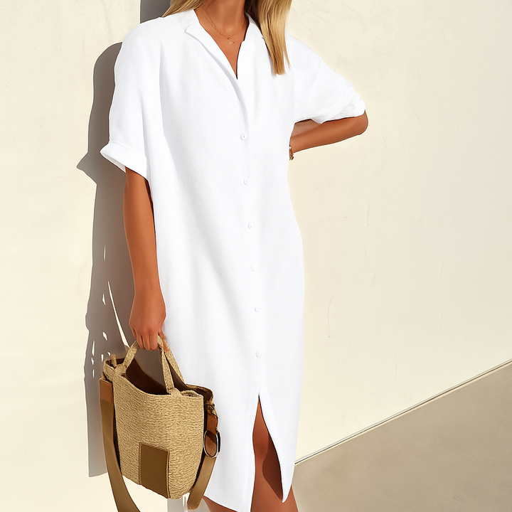 Brooklyn | Women's Casual Button-Down Midi Dress