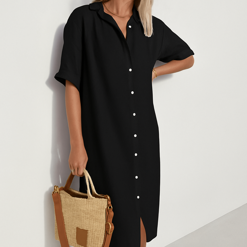Brooklyn | Women's Casual Button-Down Midi Dress