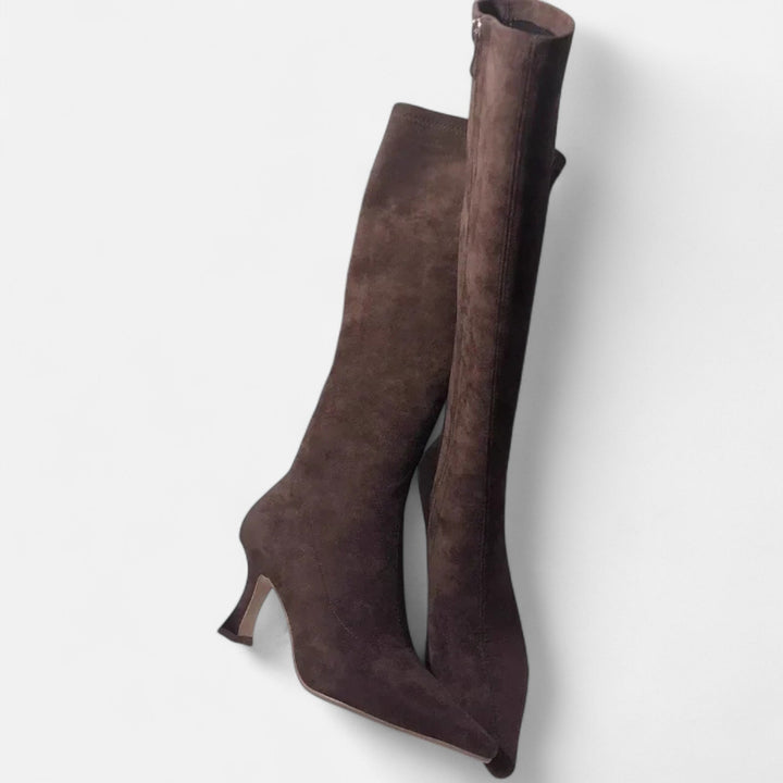 Women’s Slim-Fit Over-the-Knee Heeled Boots