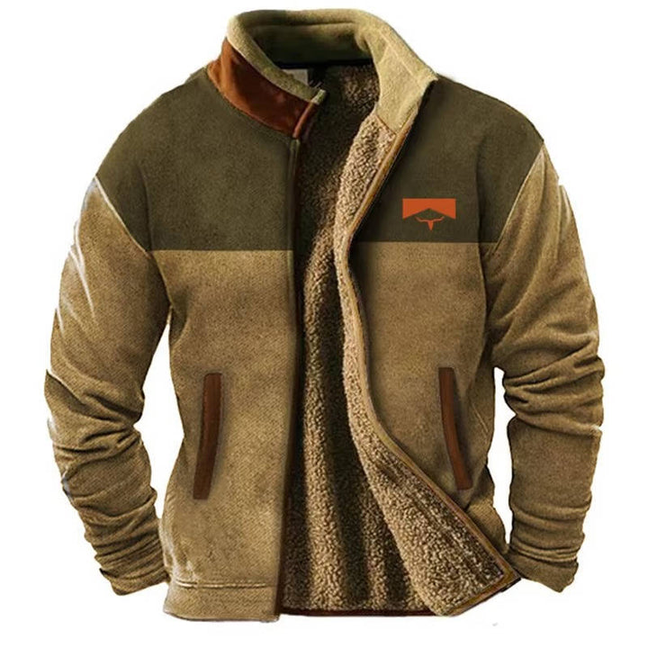 Men's Aztec Fleece Western Style Jacket