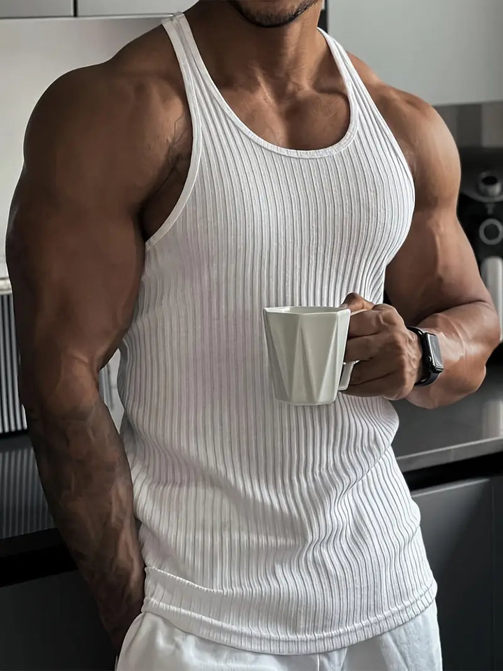 Michael | Men's Sleeveless Workout Body Fit Round Neck Shirt