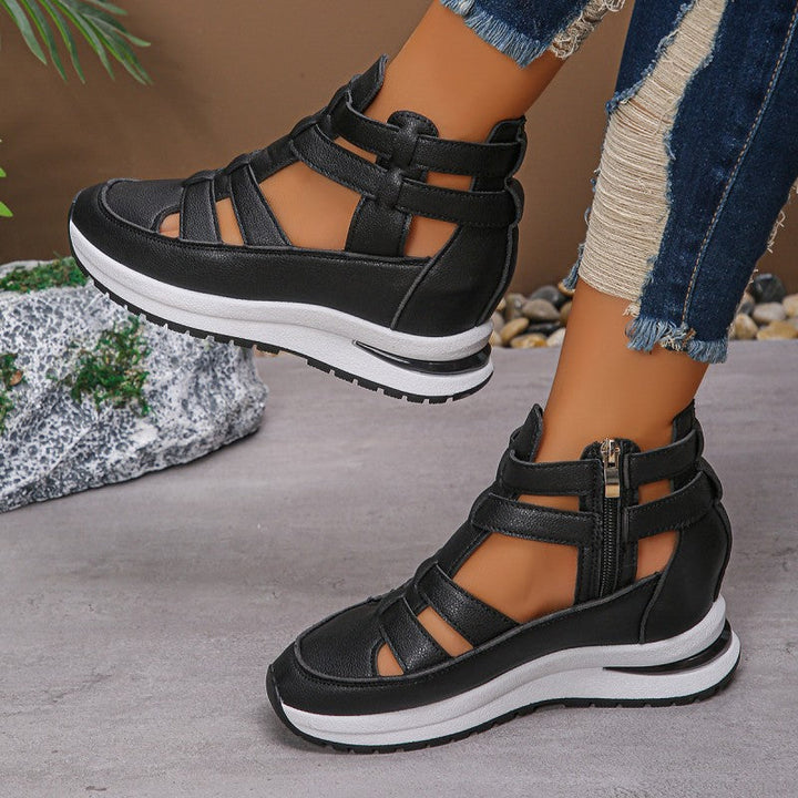 Light Wedge Sandals | Women's Comfortable Side Zipper Footwear