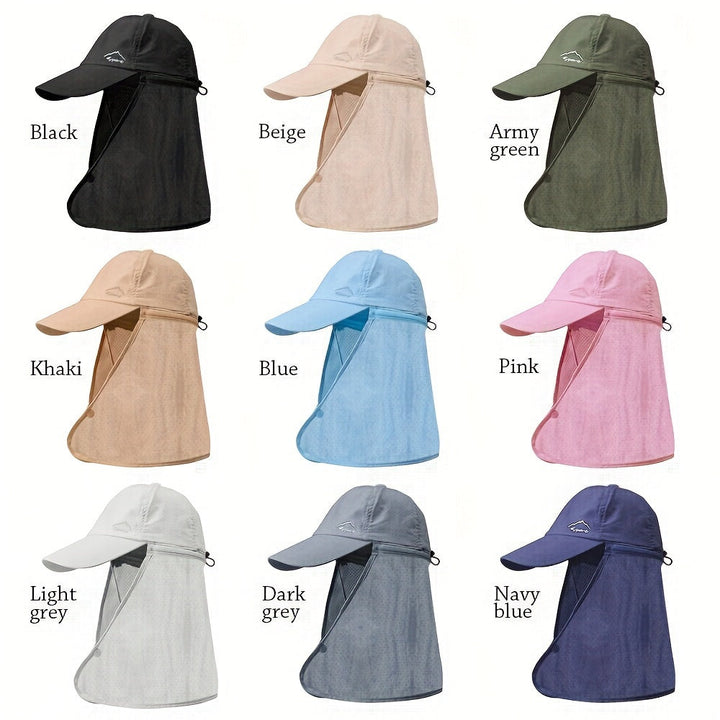 Men's Trucker Hat with Neck Protection for Outdoor Activities