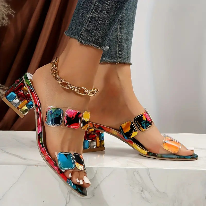 Chiara | Women's Colorful Double Strap Sandals